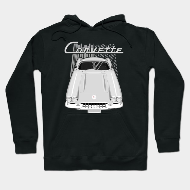 Corvette C1 1958-1960 - Silver Hoodie by V8social